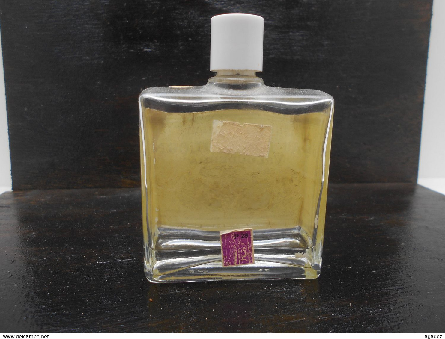 Ancien Flacon Parfum Triple Extrait D'eau De Cologne  Velouderma - Frascos (vacíos)