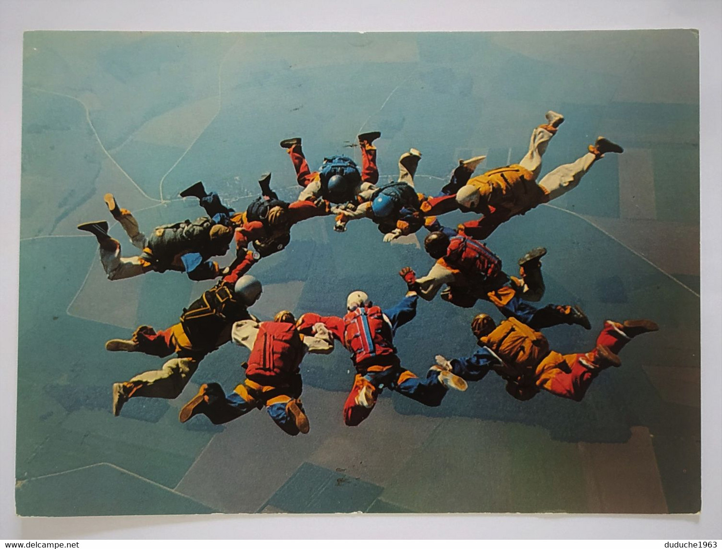 CPSM. Parachutisme - Groupe Icarius 1974 - Parachutting