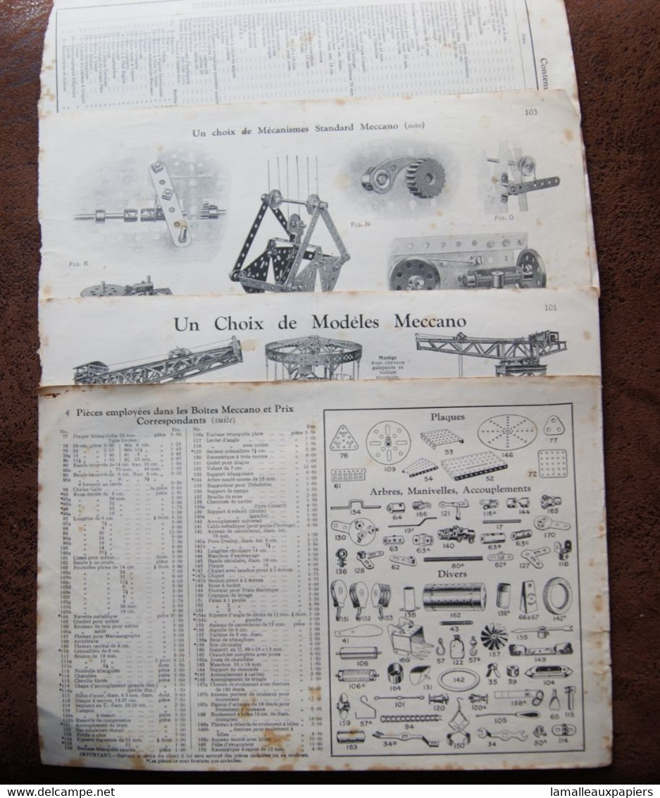 Pages De Catalogue MECCANO - Meccano