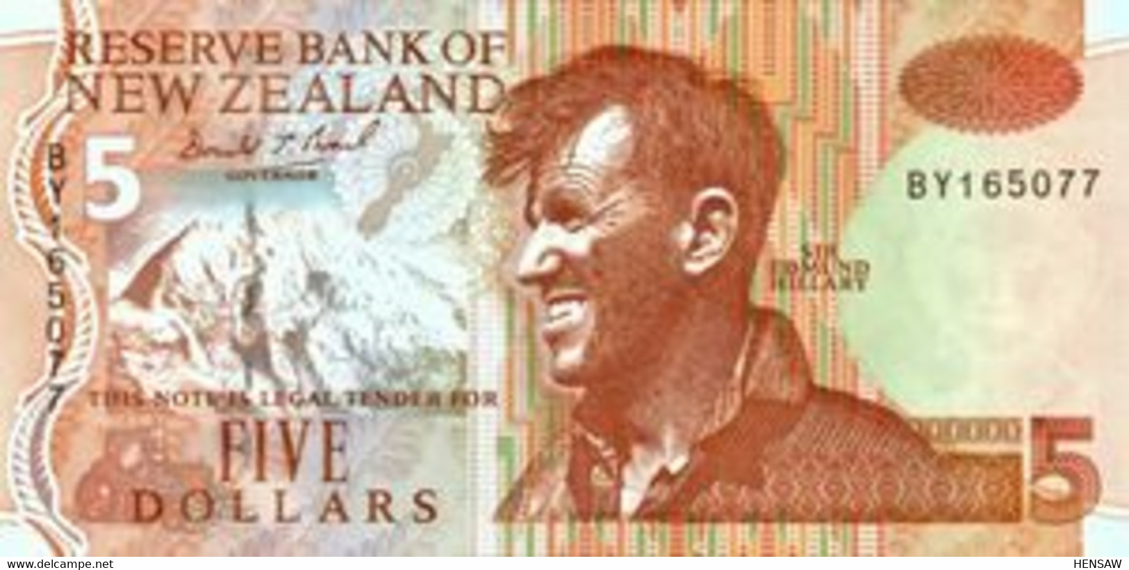 NEW ZEALAND 5 DOLLARS 1993 P 177a UNC SC NUEVO - Neuseeland