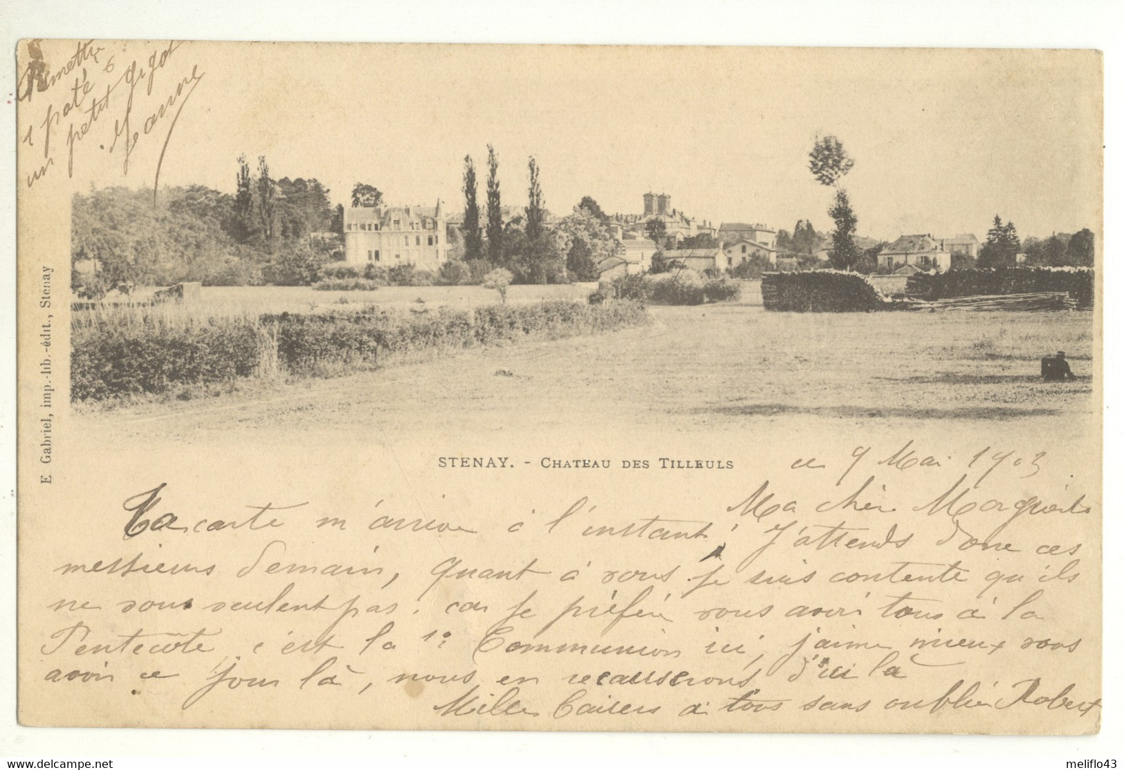 55/ CPA 1900 - Stenay - Chateau Des Tilleuls - Stenay