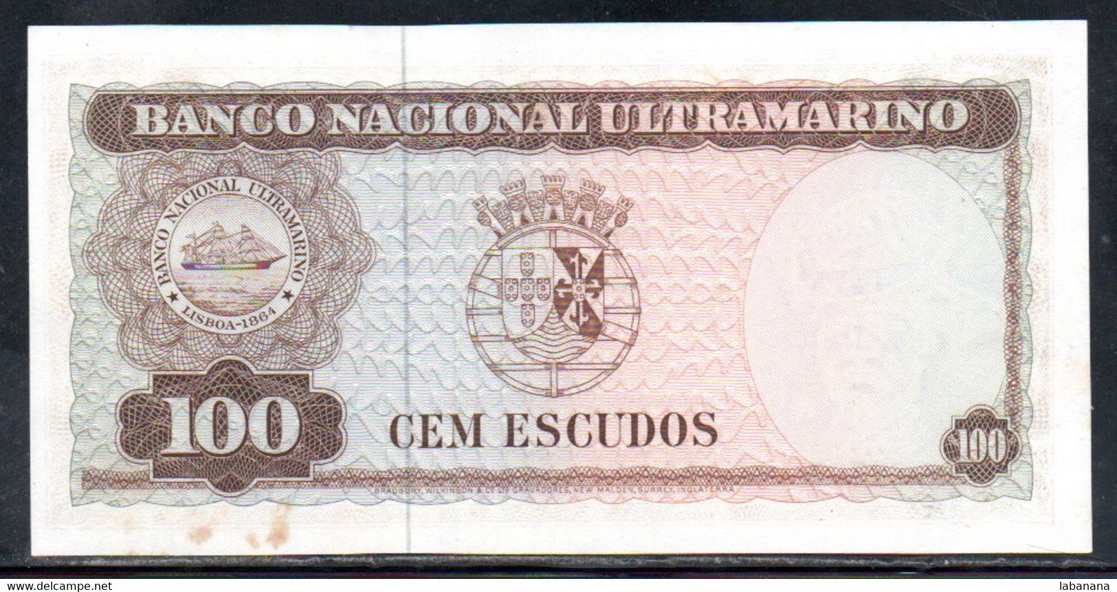 659-Timor 100 Escudos 1963 - 623 Neuf/unc - Timor