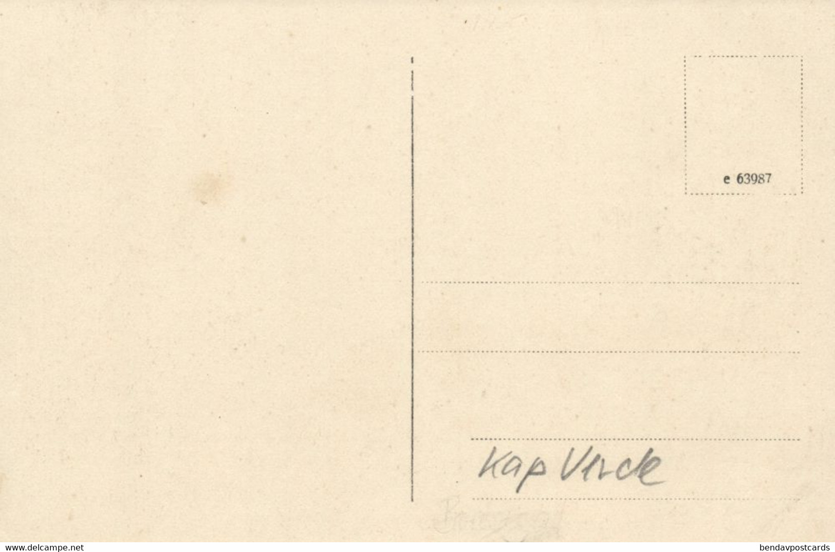 Cape Verde, SÃO VICENTE, Estação Telegrafica, Telegraph Station (1920s) Postcard - Cap Vert