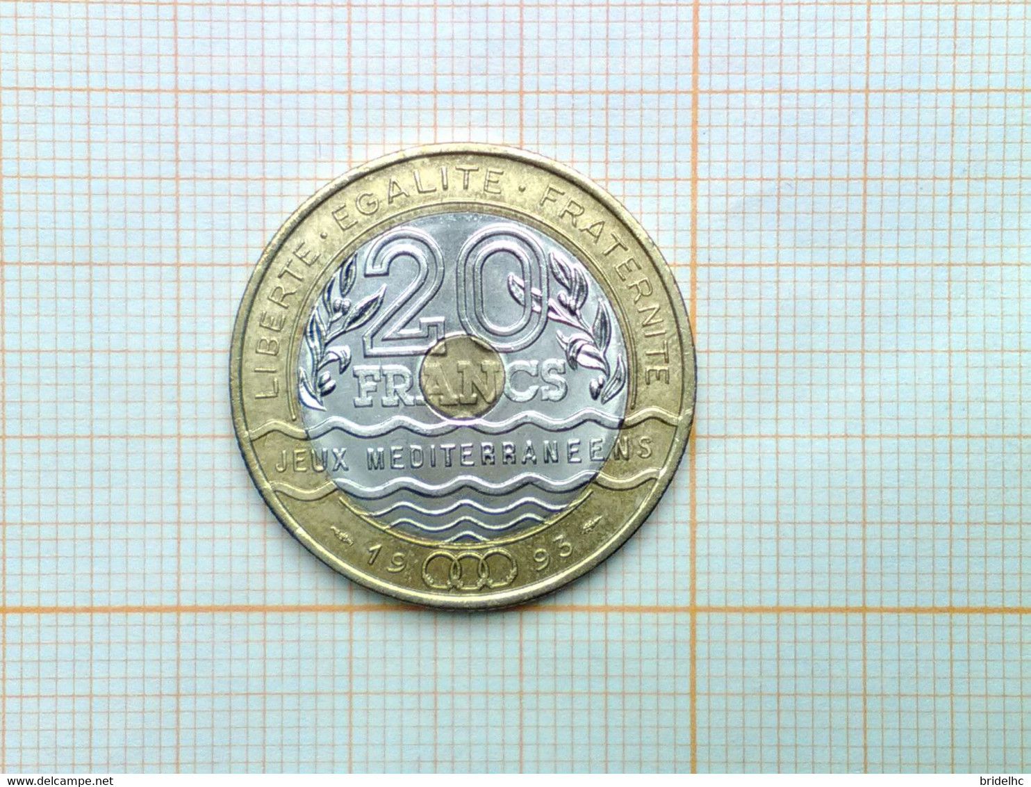 20 Francs Jeux Méditerranéens 1993 - 20 Francs