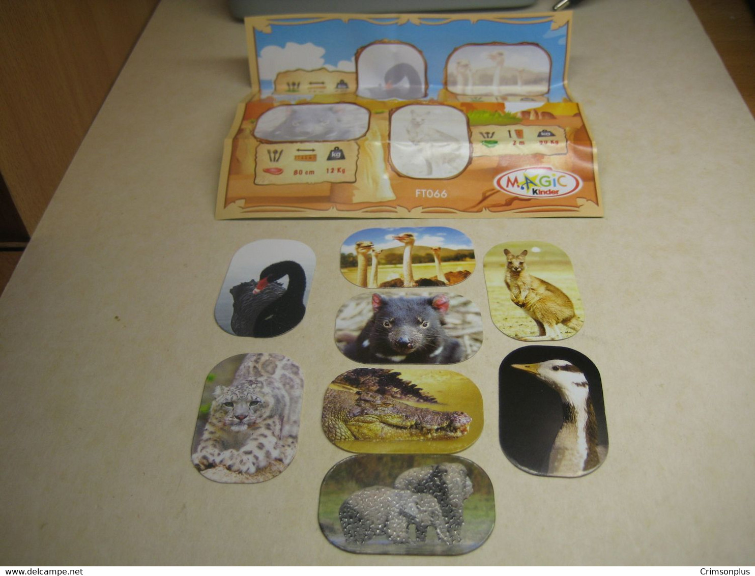 2013 Ferrero - Kinder Surprise - FT066 - Natoons - Stickers Animals + BPZ - Monoblocchi