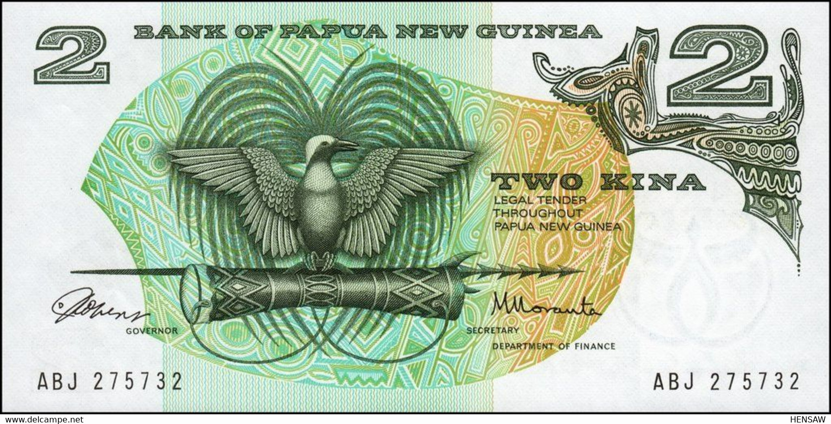 PAPUA NEW GUINEA 2 KINAS P 1 1975 UNC SC NUEVO - Papouasie-Nouvelle-Guinée