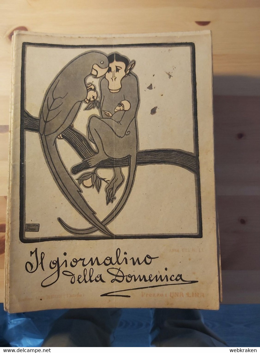 RIVISTA PER RAGAZZI IL GIORNALINO DELLA DOMENICA DI LUIGI BERTELLI VAMBA ANNO VIII NR. LI NR. 51 - Enfants Et Adolescents