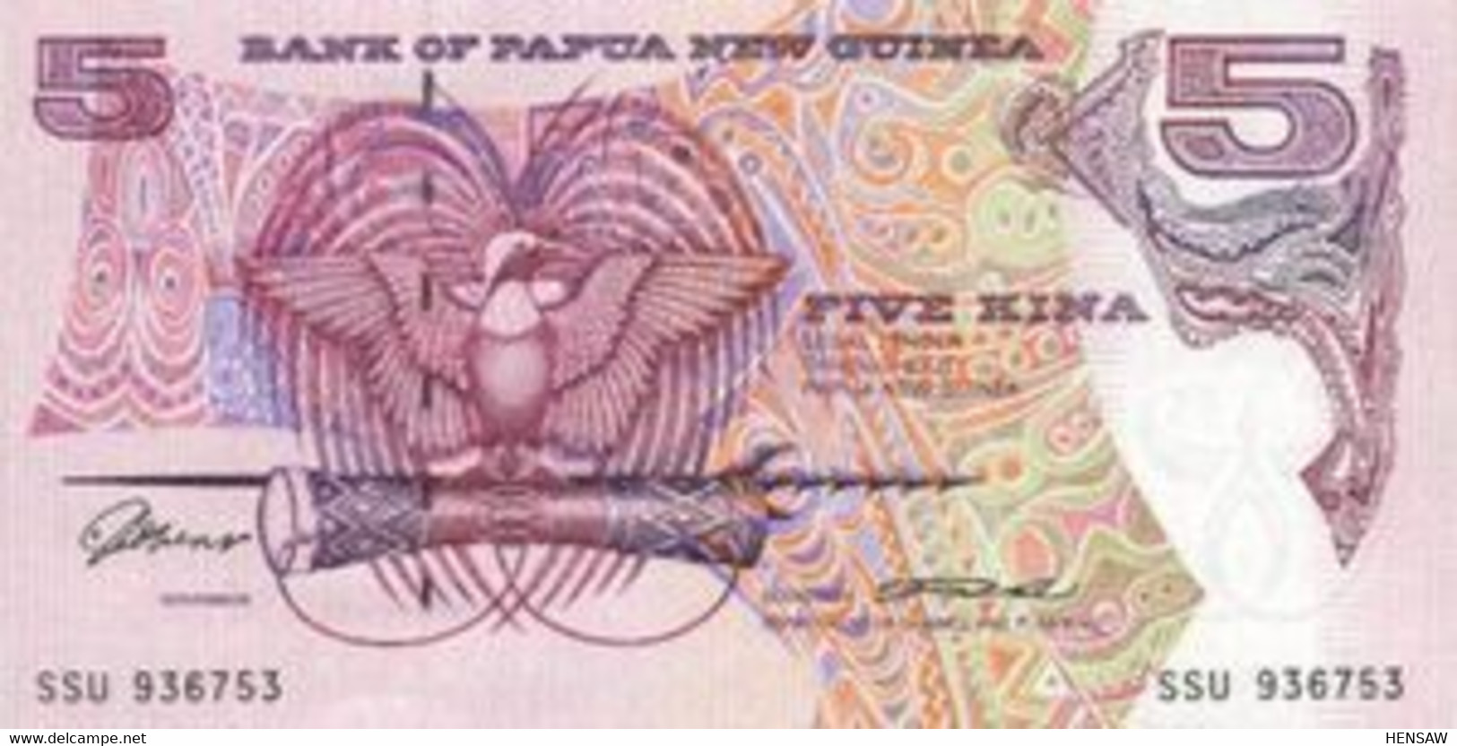 PAPUA NEW GUINEA 5 KINA 1993 P 14 UNC SC NUEVO - Papouasie-Nouvelle-Guinée