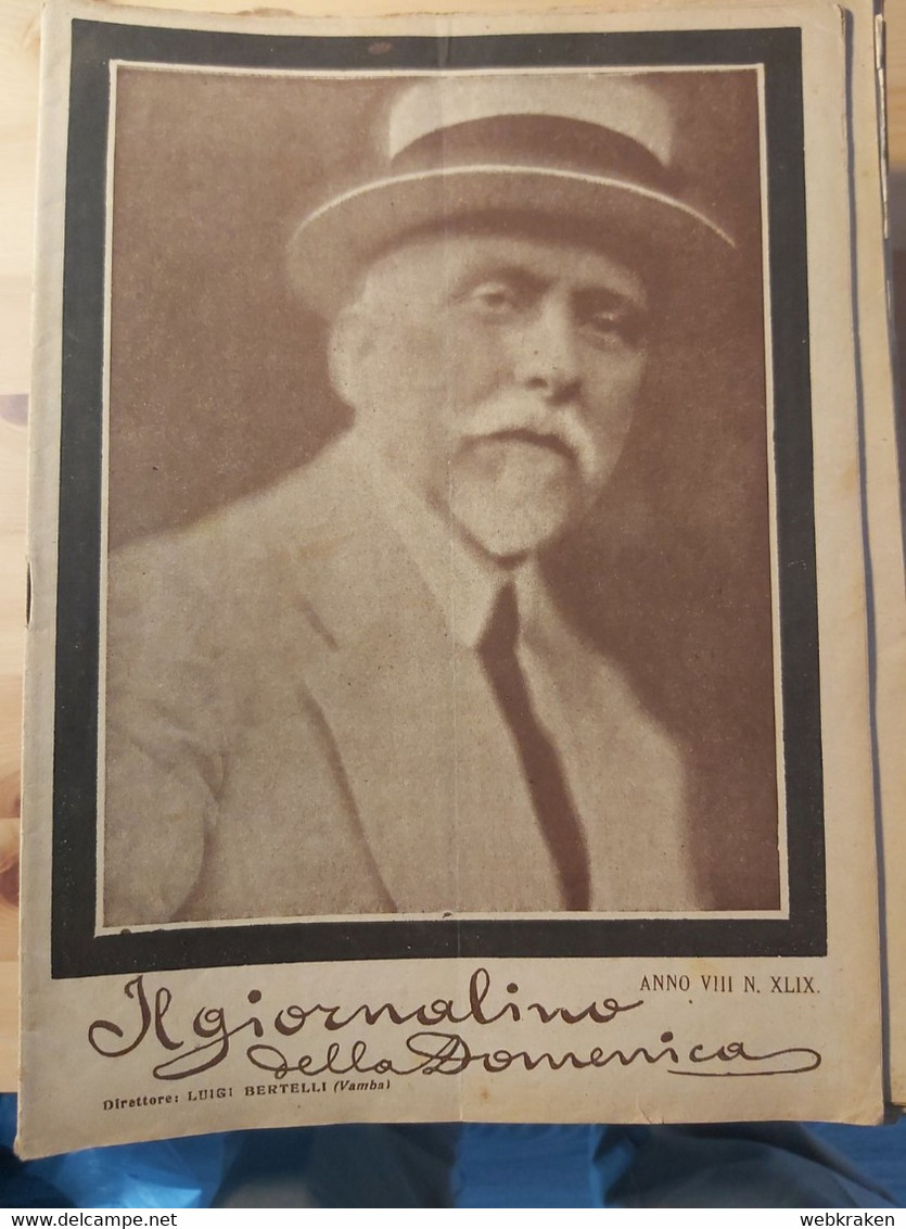 RIVISTA PER RAGAZZI IL GIORNALINO DELLA DOMENICA DI LUIGI BERTELLI VAMBA ANNO VIII NR. XLIX NR. 49 - Enfants Et Adolescents