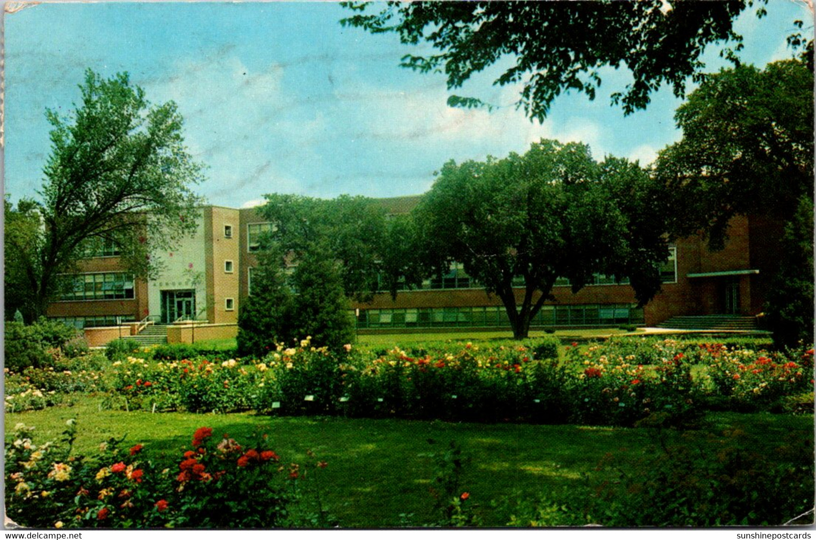 Iowa Ames Agronomy Building And Formal Garden Iowa State College 1966 - Ames