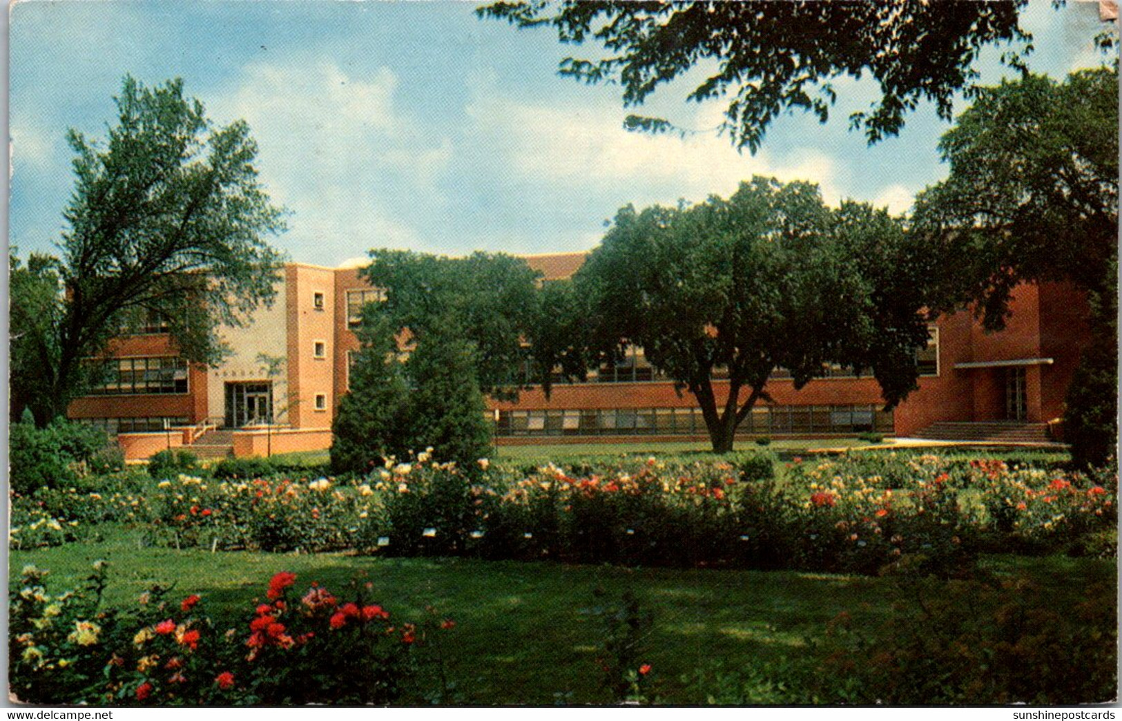 Iowa Ames Agronomy Building And Formal Garden Iowa State College 1962 - Ames