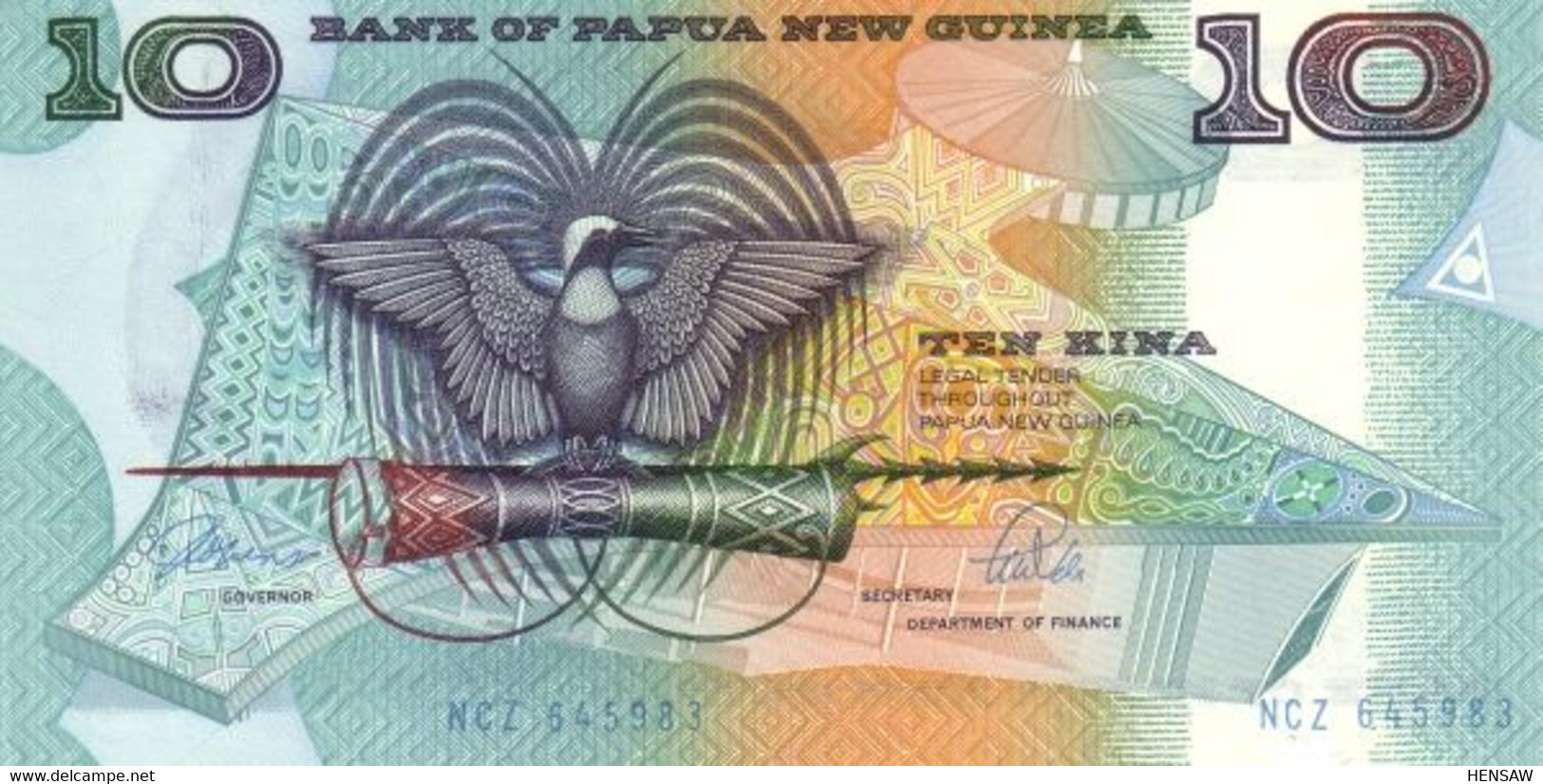 PAPUA NEW GUINEA 10 KINA 1988 P 9b UNC SC NUEVO - Papua New Guinea