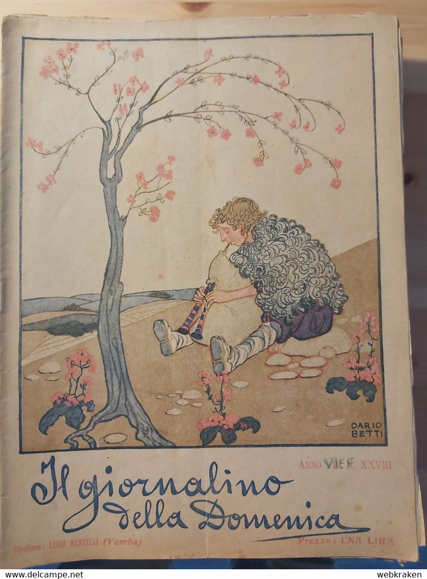 RIVISTA PER RAGAZZI IL GIORNALINO DELLA DOMENICA DI LUIGI BERTELLI VAMBA ANNO VIII NR. XXVIII  NR. 28 - Kinder Und Jugend