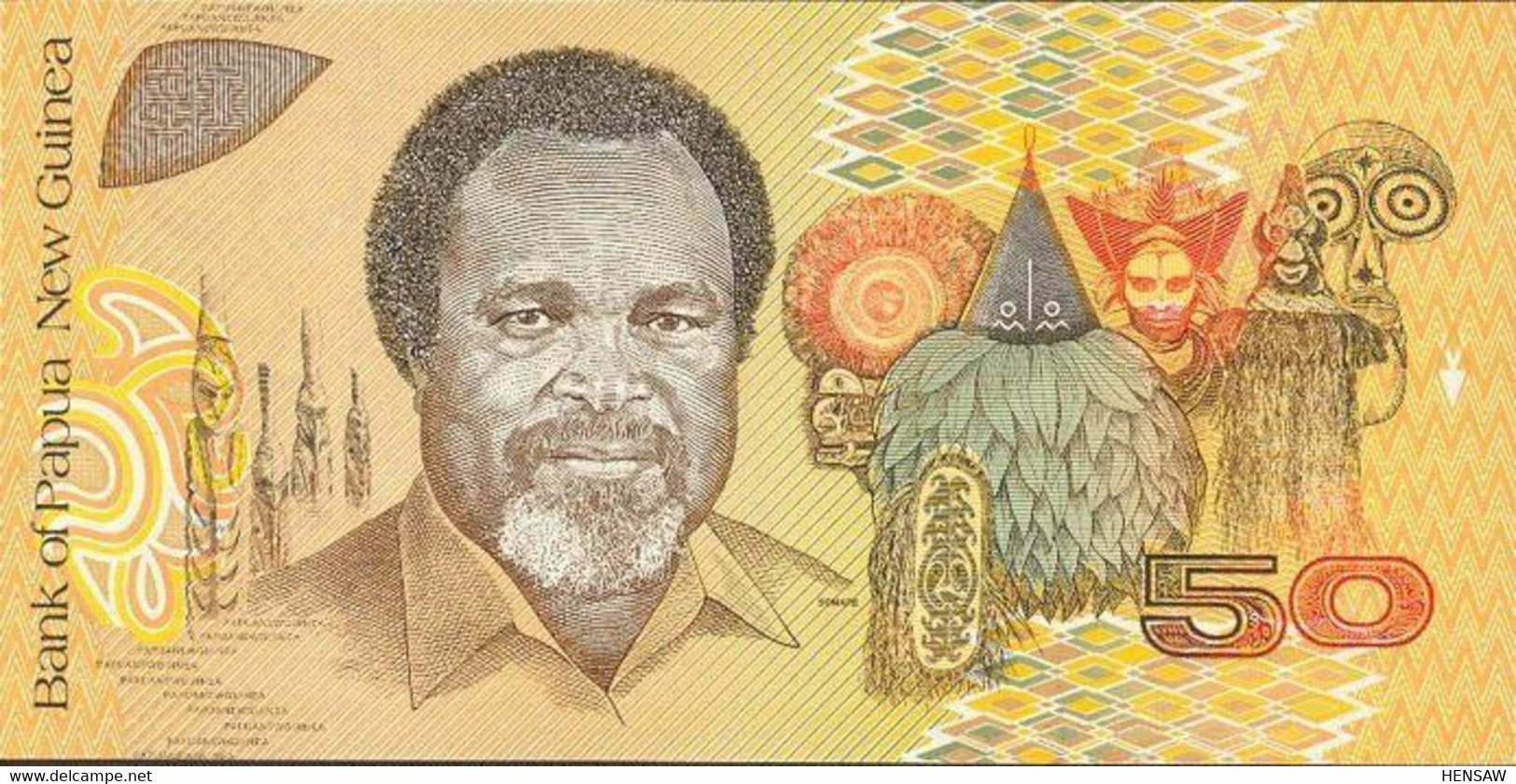 PAPUA NEW GUINEA 50  KINA 1989   P 11  UNC SC NUEVO - Papua-Neuguinea