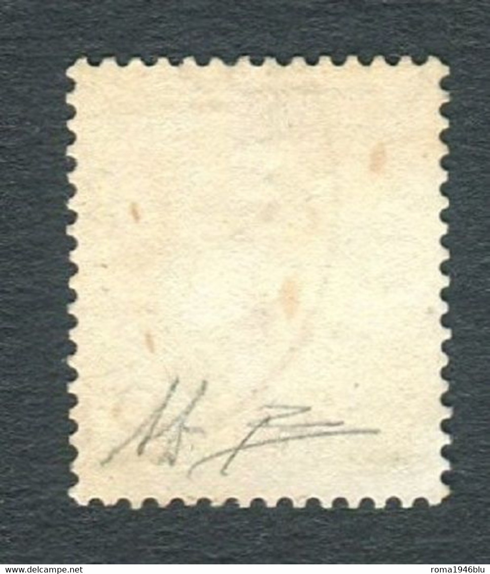 VATICANO 1934 PROVVISORIA 3,05 SU 5 LIRE SASS. N.39 CENTRATISSIMO US. F.TO DIENA - Used Stamps