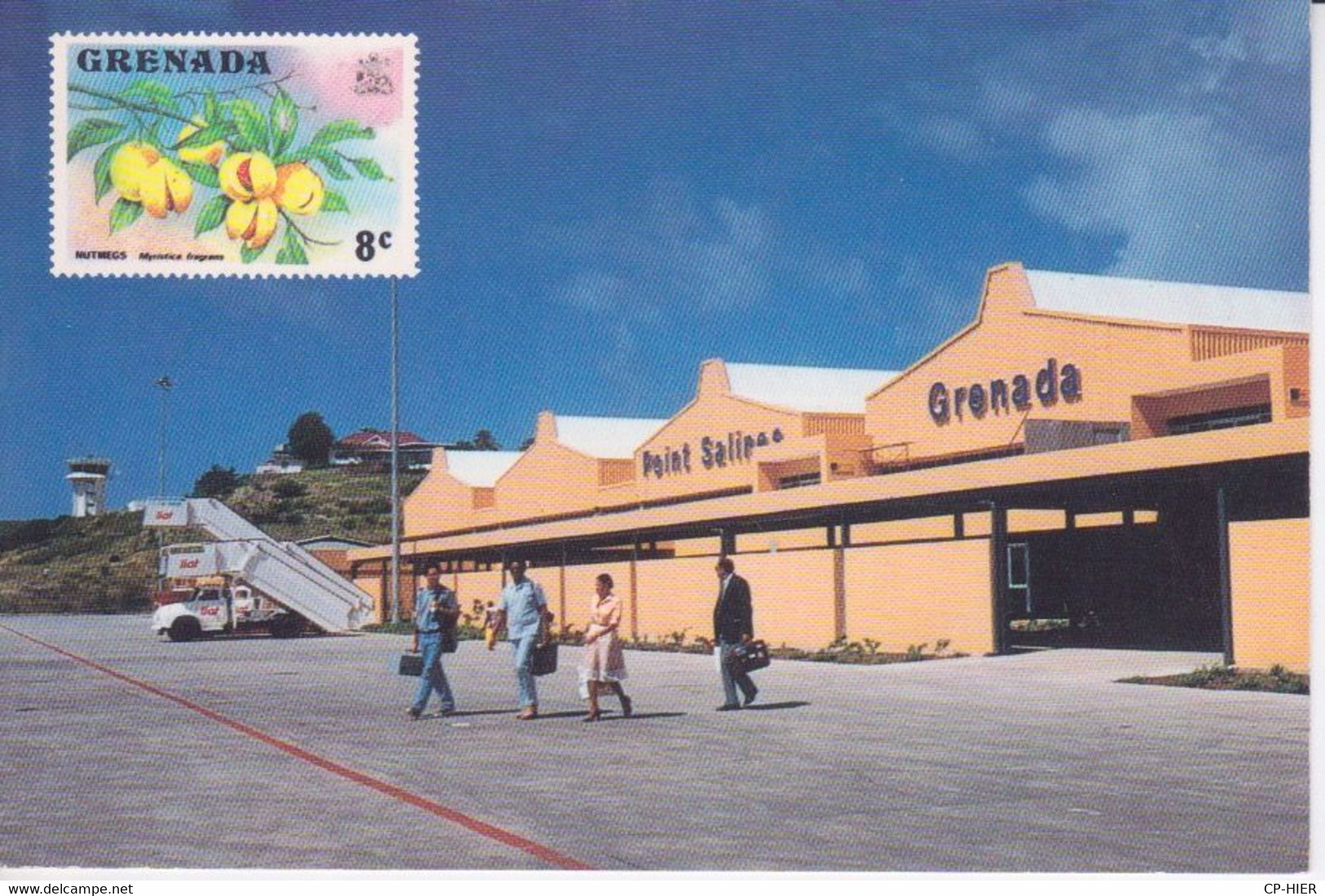 ANTILLES  - GRENADA - Point Salines, Grenada Airport - AEROPORT - ANIMEE VOYAGEURS - CARTE RARE - Grenada