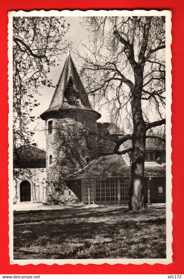 DAI-33 Céligny, Château De Bossey Institut économique.  Circ. Par Avion Vers Tennessee USA. Perrochet 10039 - Céligny