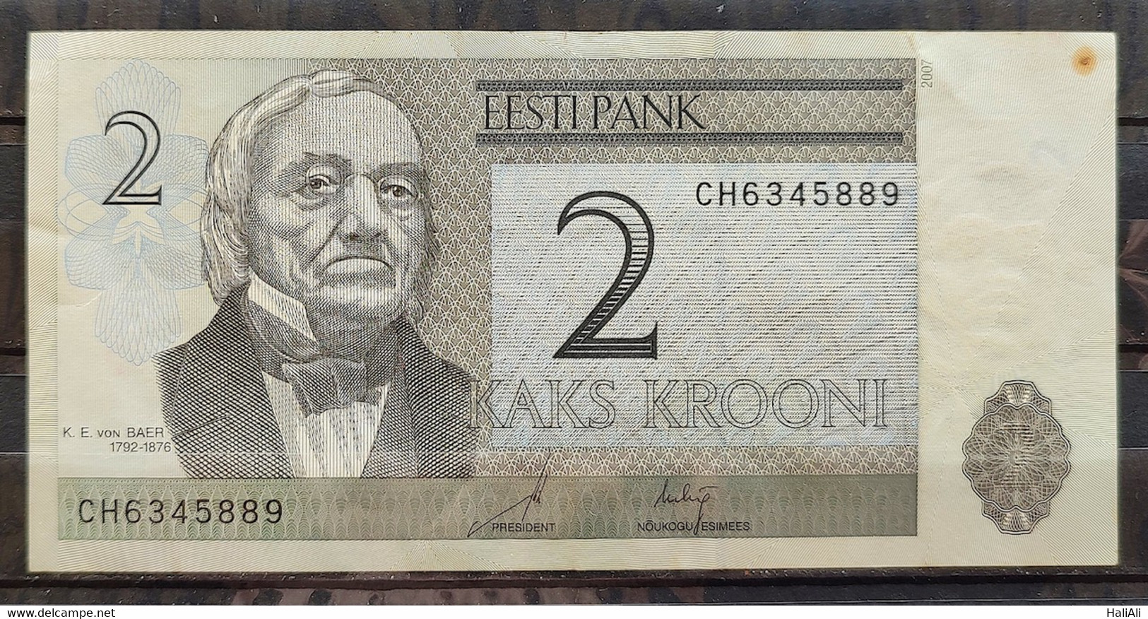 Banknote Estonia 2 Krooni 5889 S - Estland