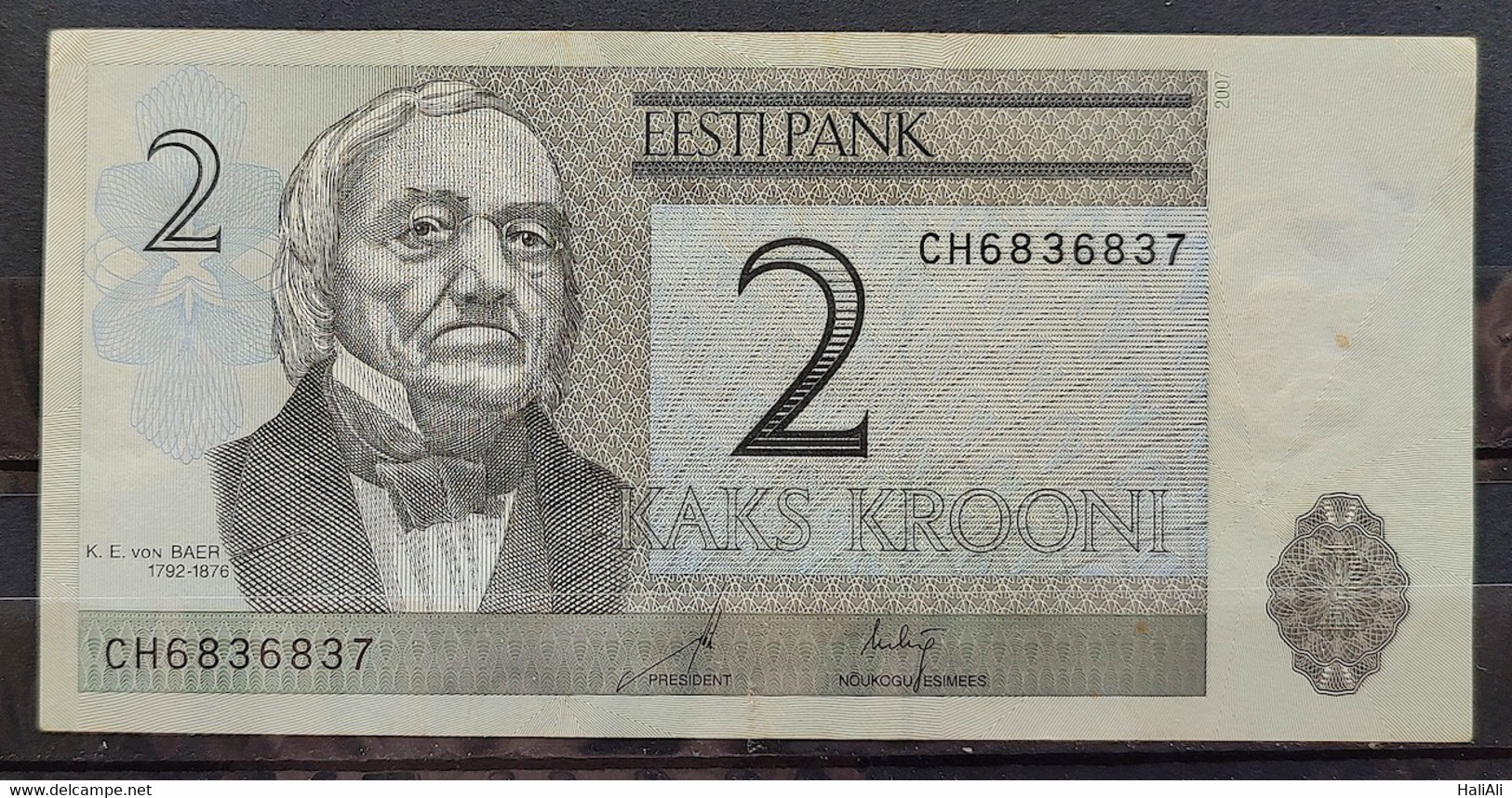 Banknote Estonia 2 Krooni 6837 FE - Estonia