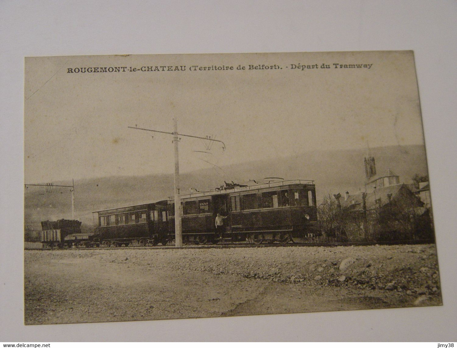 TERRITOIRE DE BELFORT-ROUGEMONT LE CHATEAU -DEPART DU TRAMWAY ANIMEE - Rougemont-le-Château