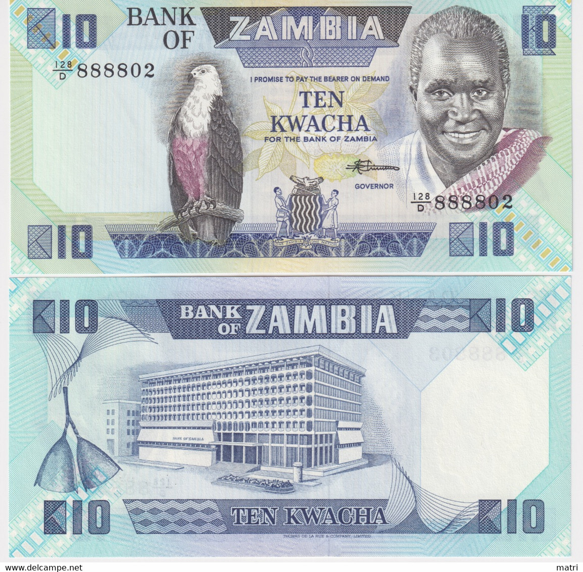 Zimbabwe 10 Kwacha 1986-1988 P#26e - Zambie