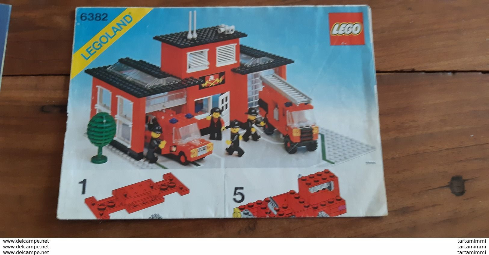 INSTRUCTIONS LEGO 6382 ORIGINAL 1981 FIRE STATION POMPIERI BOMBEROS LEGOLAND - Planos
