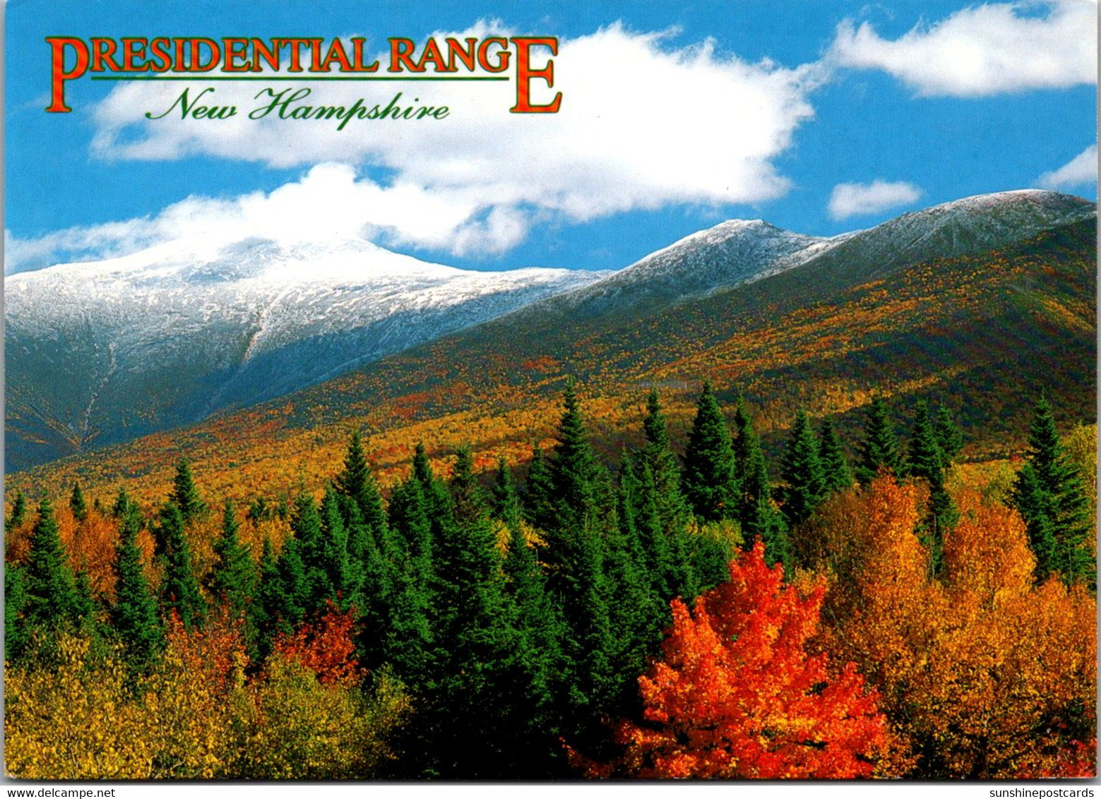 New Hampshire Autumn View Of Presidential Range From Bretton Woods - White Mountains