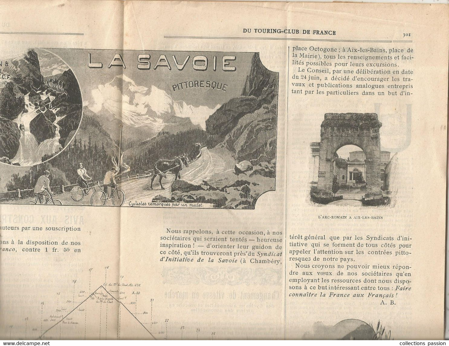 REVUE MENSUELLE,  TOURING CLUB DE FRANCE ,aout 1897 ,3 Scans, 40 Pages  Frais Fr 3.35 E - Tijdschriften - Voor 1900