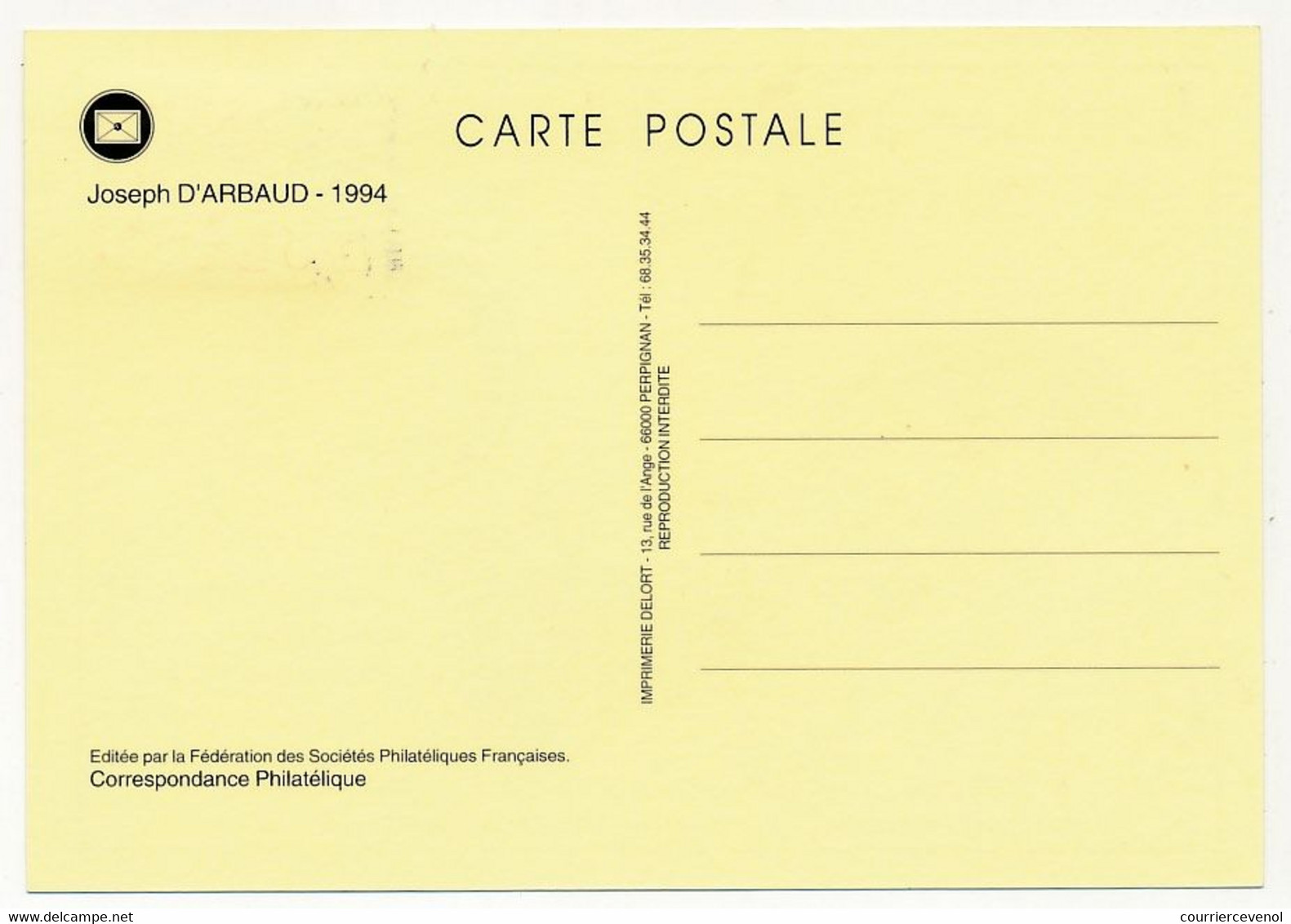 Carte Locale - Journée Du Timbre AVIGNON 1994 - Marianne De Dulac - 12.3.1994 - Tag Der Briefmarke