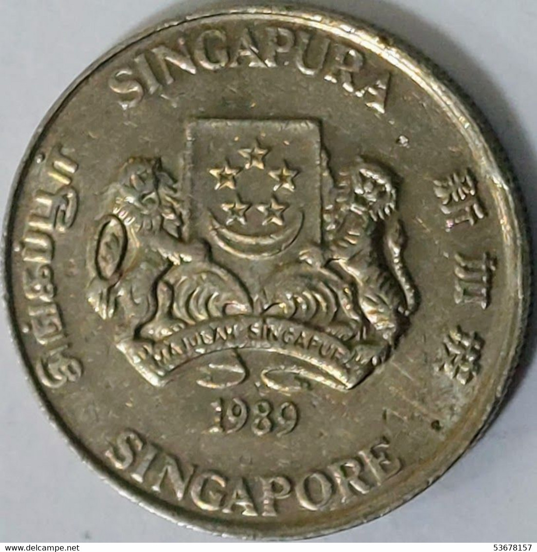 Singapore - 20 Cents 1989, KM# 52 (#1856) - Singapour