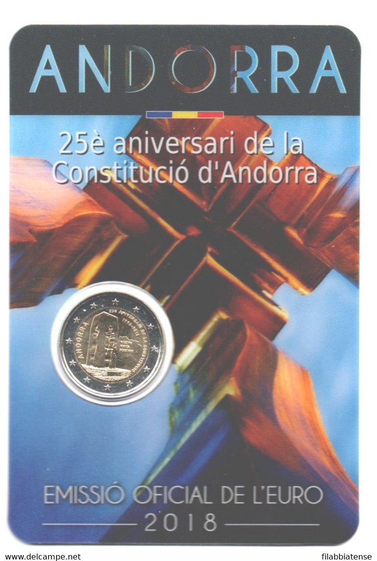 2018 - Andorra 2 Euro Costituzione  ------ - Andorra