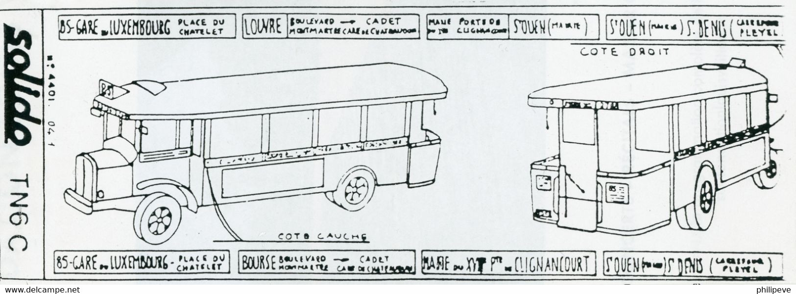 Bus RENAULT TN6C - SOLIDO 1:43