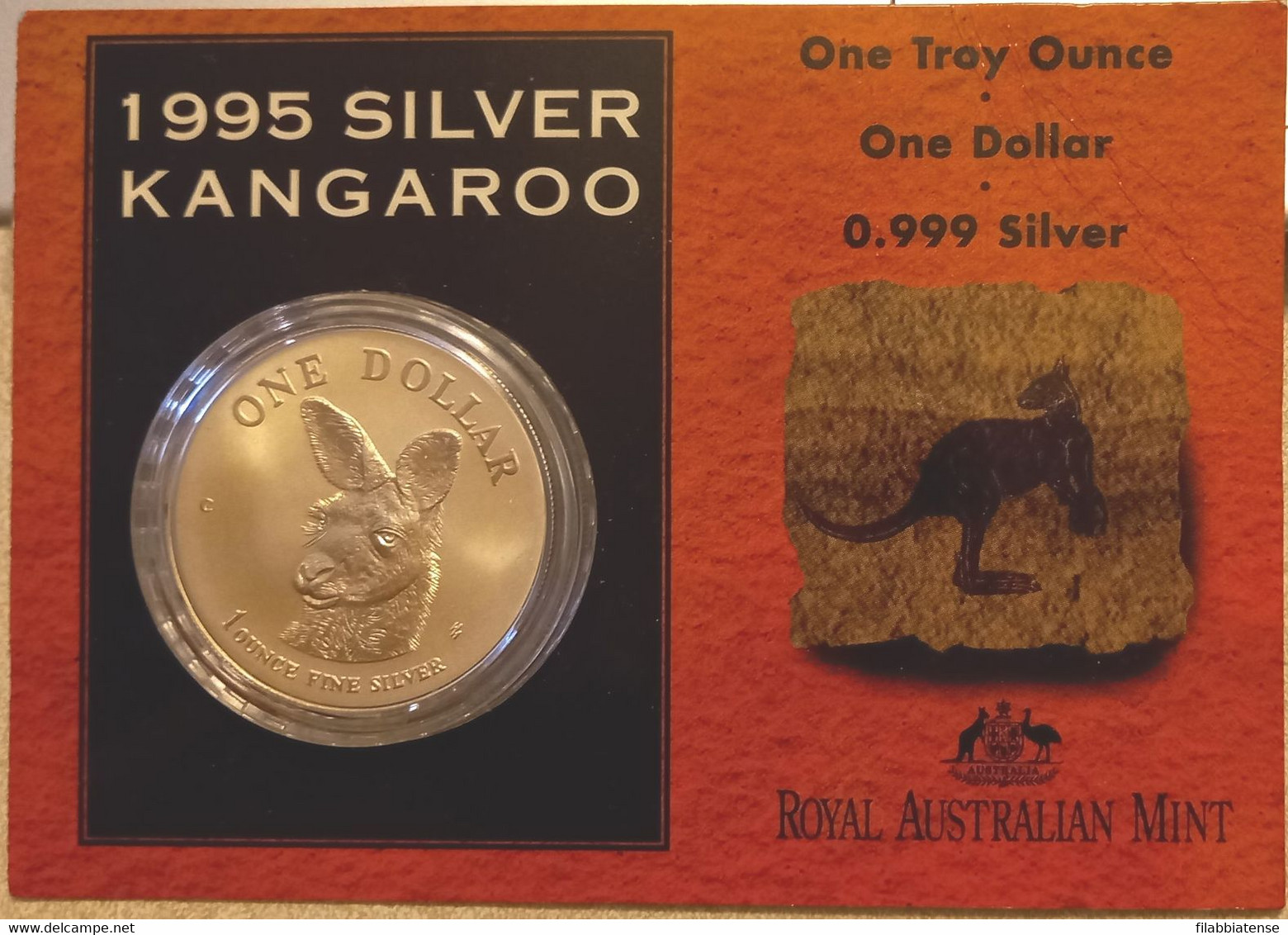 1995 - Australia Dollar Canguro - Oncia Argento   ------ - Silver Bullions