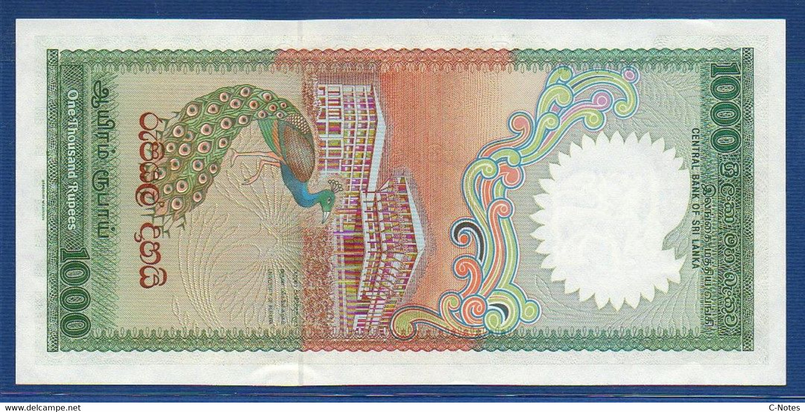 SRI LANKA - P.101c – 1000 Rupees 1990 UNC, Serie A/18 279237 - Sri Lanka