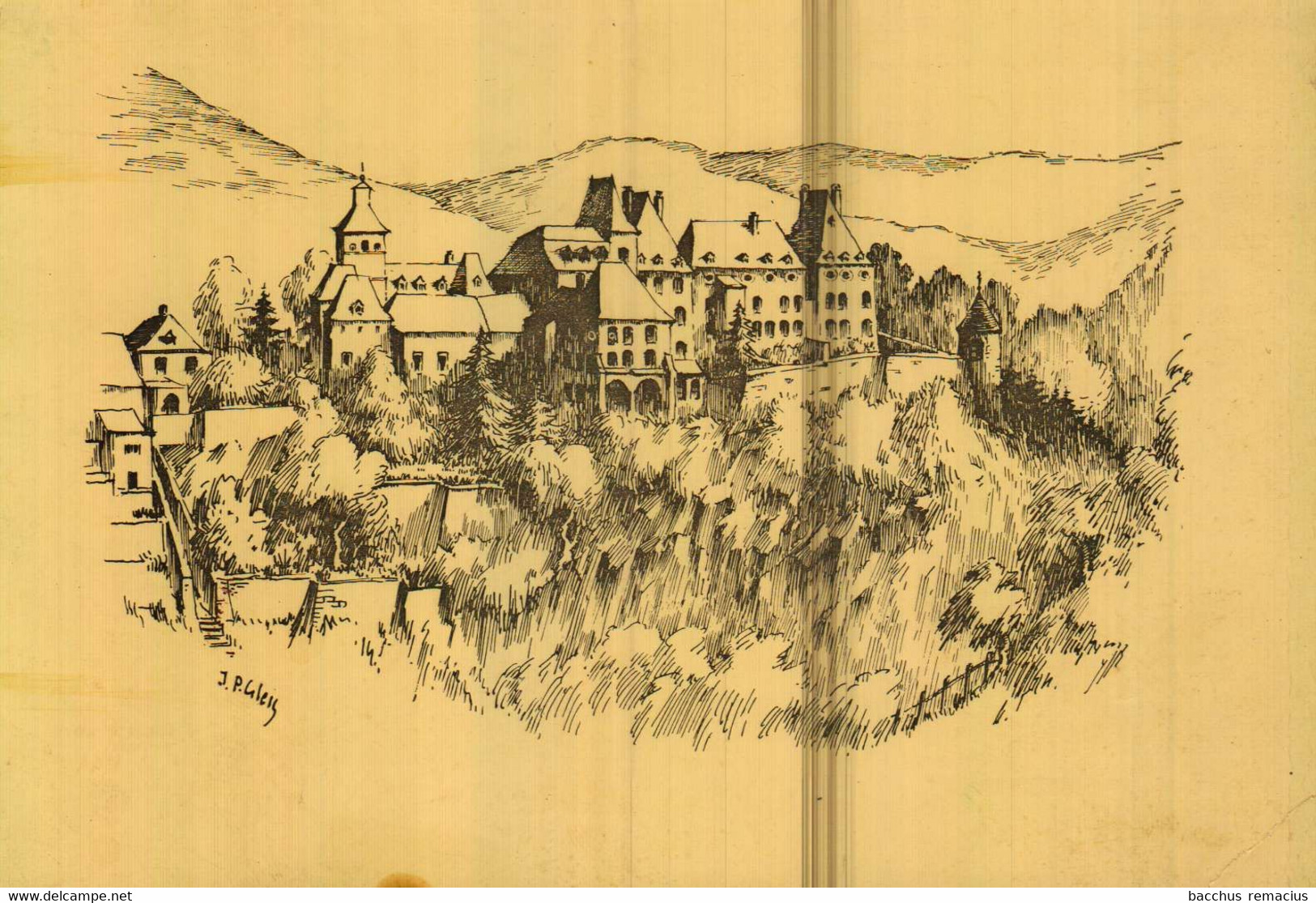 WILTZ   Le Chateau Dessin : J.P.GLEIS - Wiltz