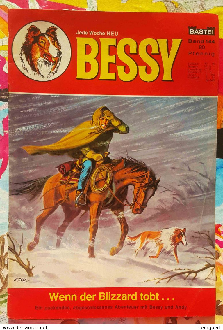 BESSY Band 144/1969 "Wenn Der Blizzard Tobt..." Opel GT  Aktionsseite - Autres & Non Classés