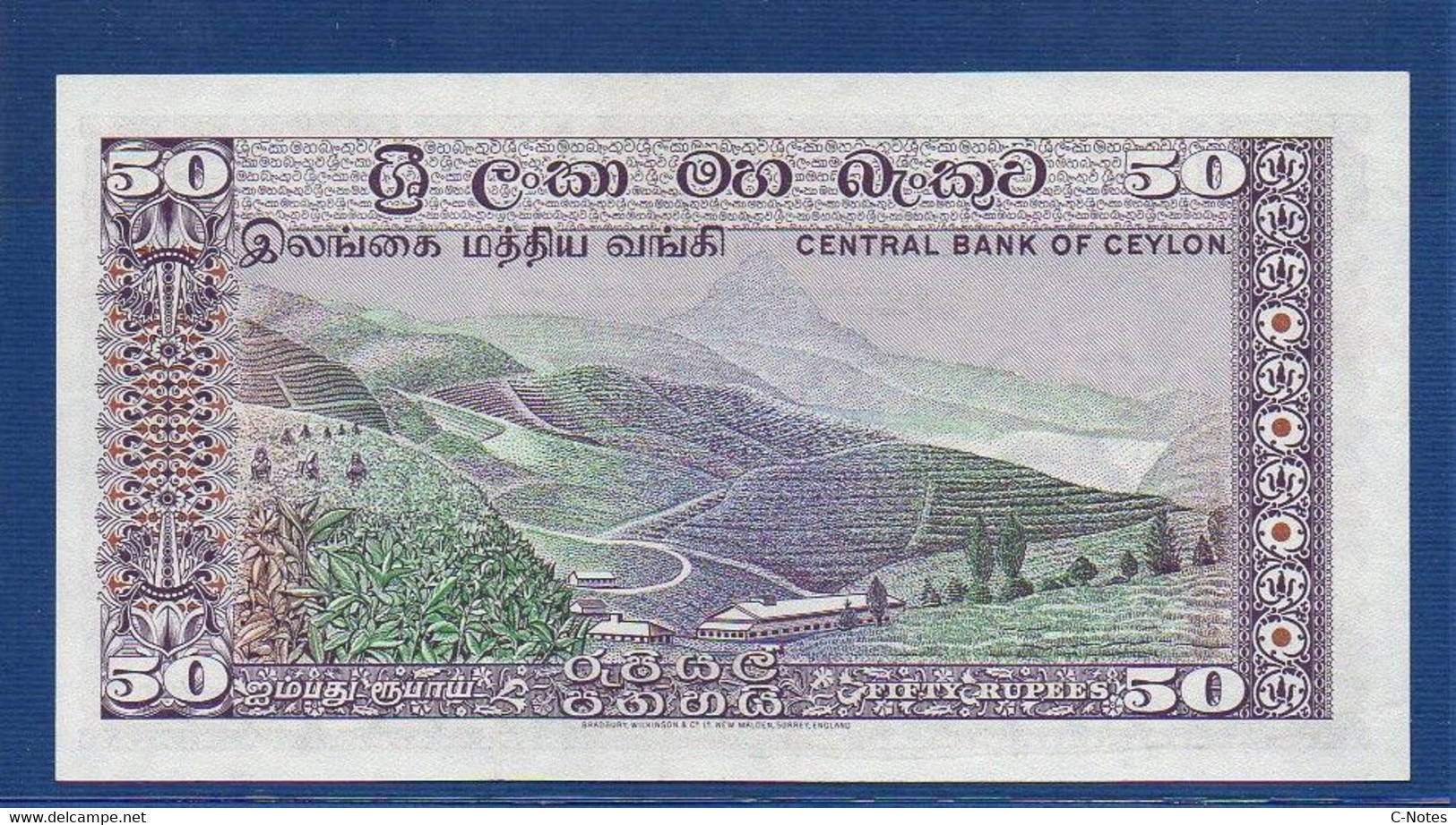 CEYLON & SRI LANKA - Central Bank Of Ceylon - P.79Ab – 50 Rupees 1974 UNC, Serie N/90 21761 - Sri Lanka