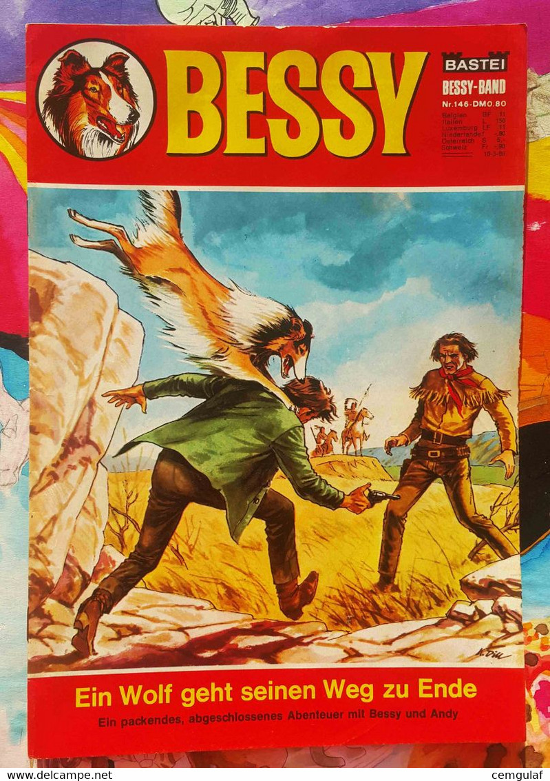 BESSY Band 146/1969 "Ein Wolf Geht Seinen Weg Zu Ende" MİLKY WAY Die Werbung  FAMILIE FEUERSTEIN - Altri & Non Classificati