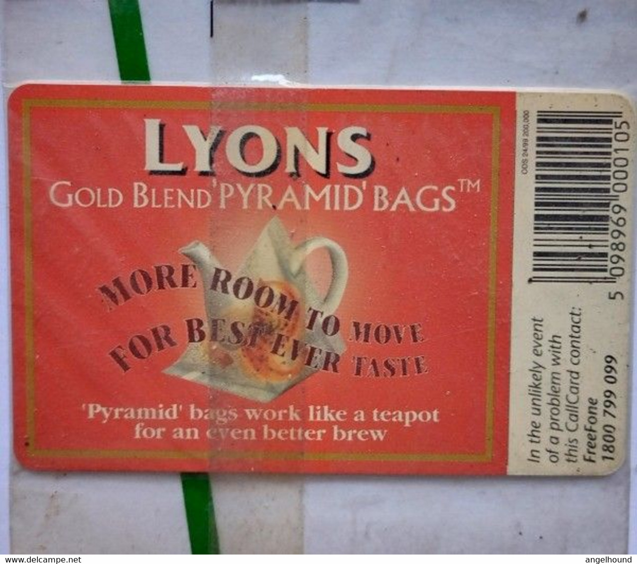 Ireland Callcard 10 Units " Lyons Tea " - Irlande