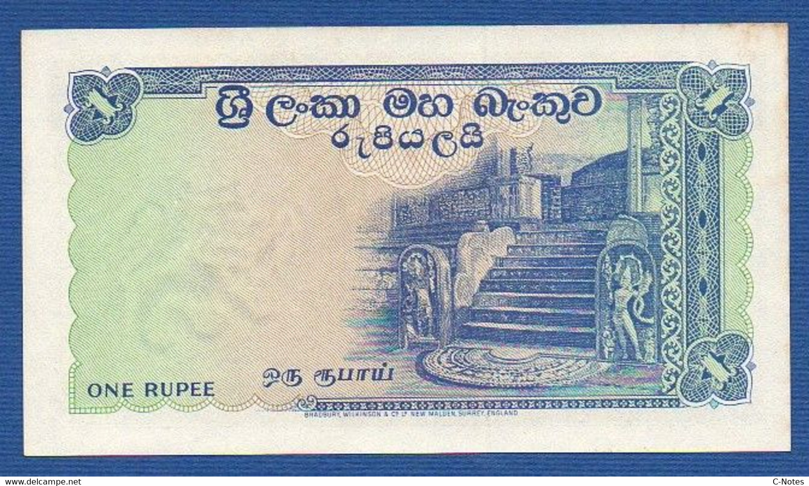 CEYLON & SRI LANKA - Central Bank Of Ceylon - P.56d1 – 1 Rupee 18.08.1960 AUNC, Serie B/46 499867 - Sri Lanka