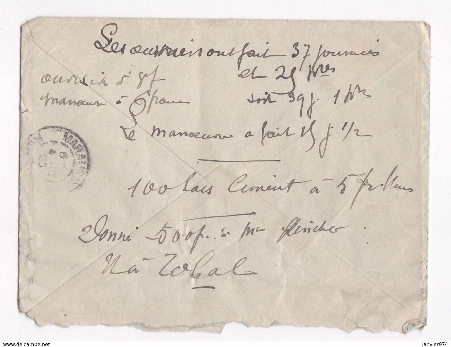 Enveloppe 1920 Adolphe Kincher Fils Ainé Saint Thibery Hérault - Brieven En Documenten