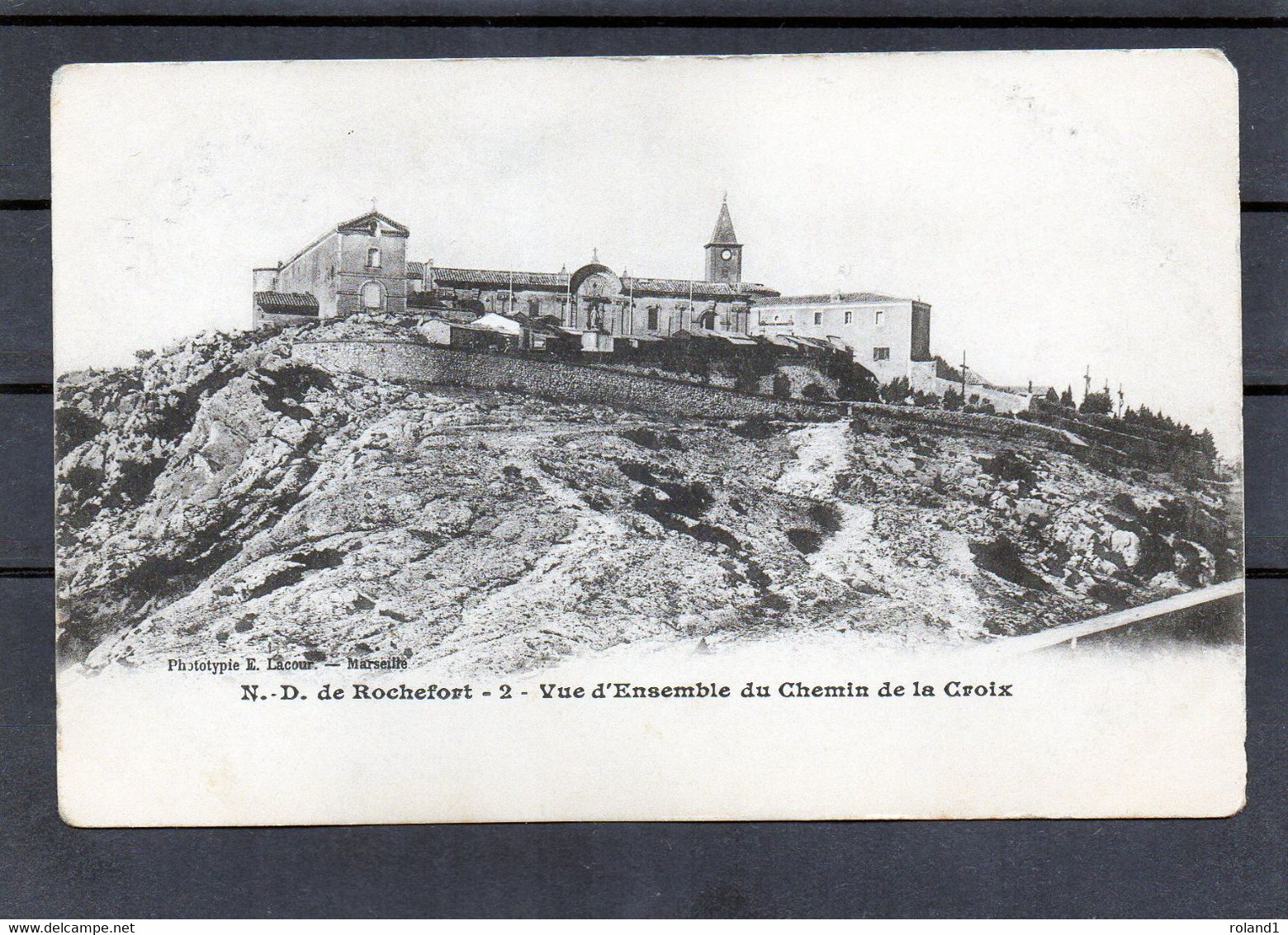 Notre-Dame De Rochefort - Vue D'ensemble Du Chemin De Croix.( édit. E.Lacour ). - Rochefort-du-Gard