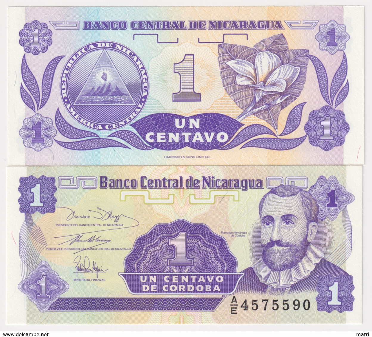 Nicaragua 1 Centavo 1991 P#167 - Nicaragua