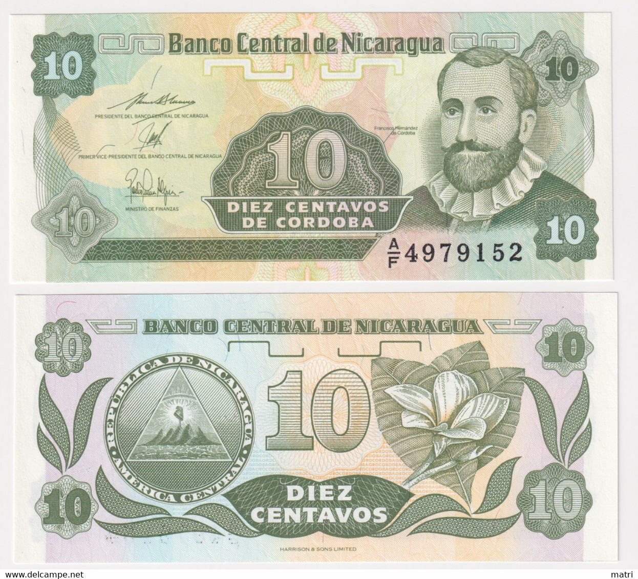 Nicaragua 10 Centavos 1991 P#169a2 - Nicaragua