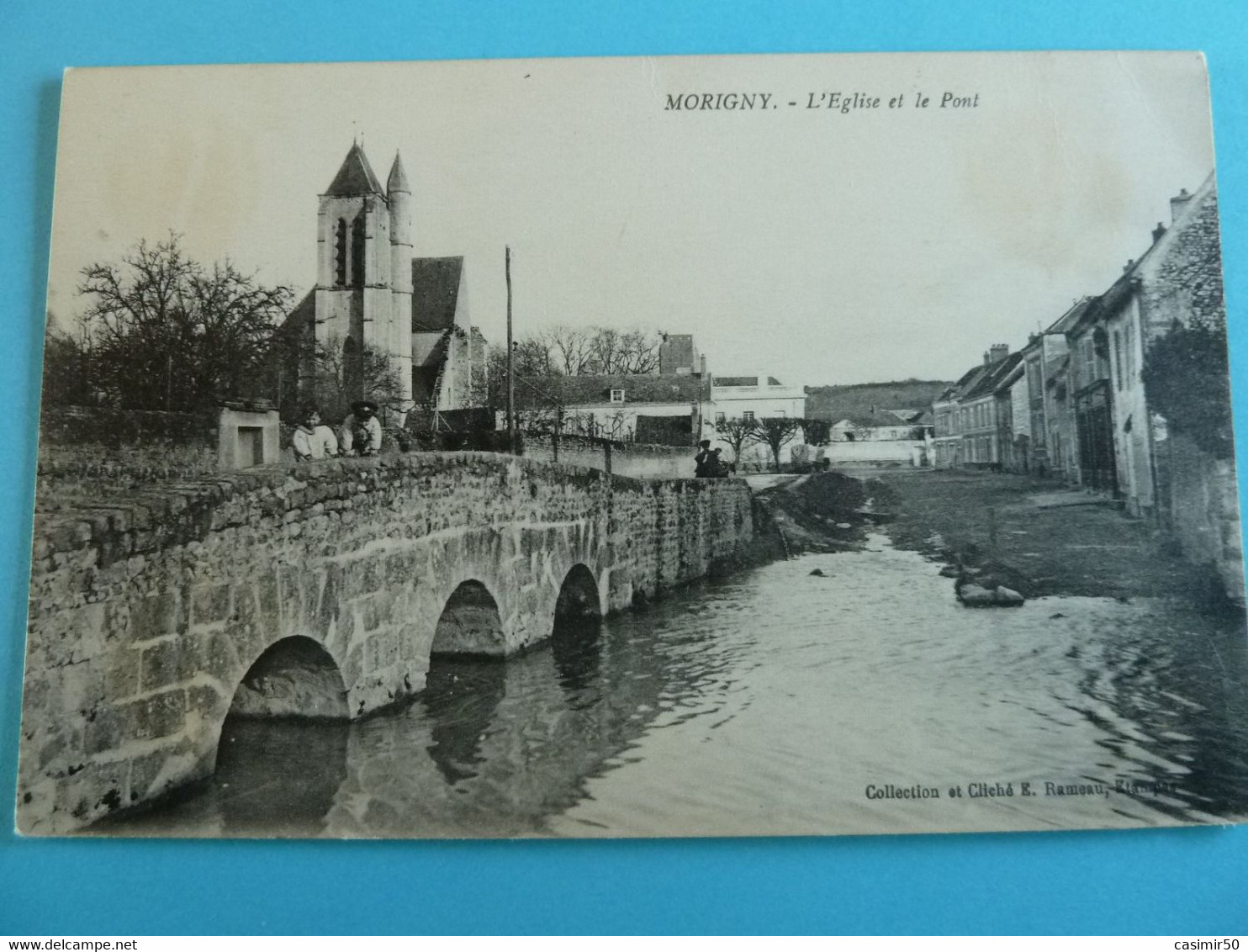 MORIGNY  L'EGLISE ET LE PONT - Otros & Sin Clasificación