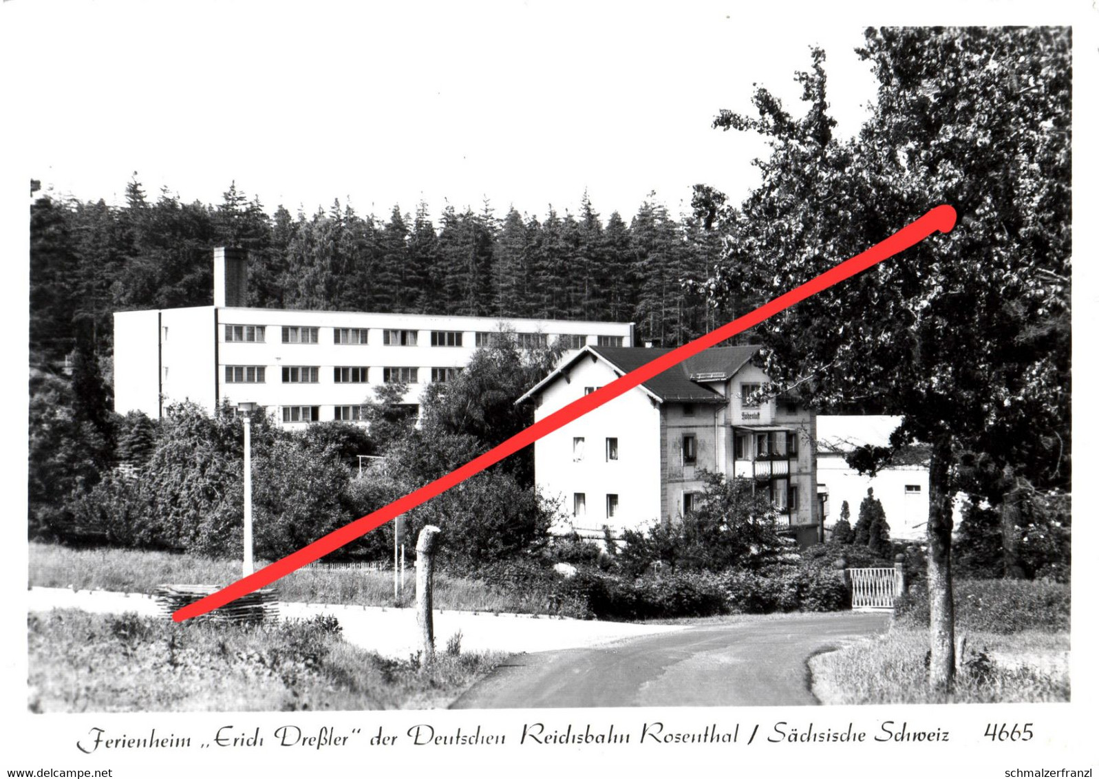 AK Rosenthal Bielatal FDGB Ferienheim Erich Dreßler A Schweizermühle Eiland Ostrov Gottleuba Sächsische Schweiz DDR - Rosenthal-Bielatal