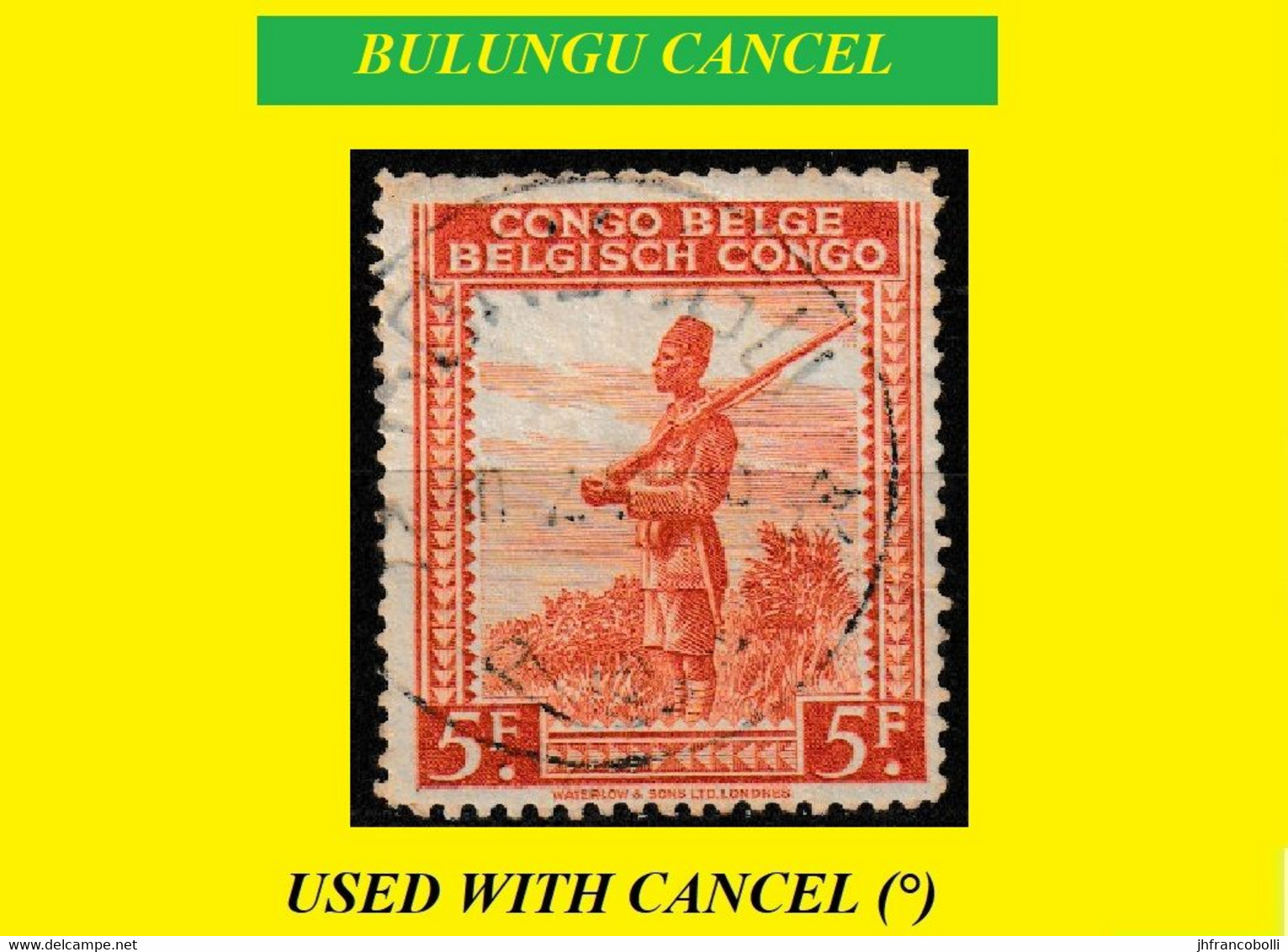 BULUNGU BELGIAN CONGO / CONGO BELGE CANCEL STUDY [1] WITH COB 263 NICE CENTRAL CANCEL R-A-R-E - Variedades Y Curiosidades