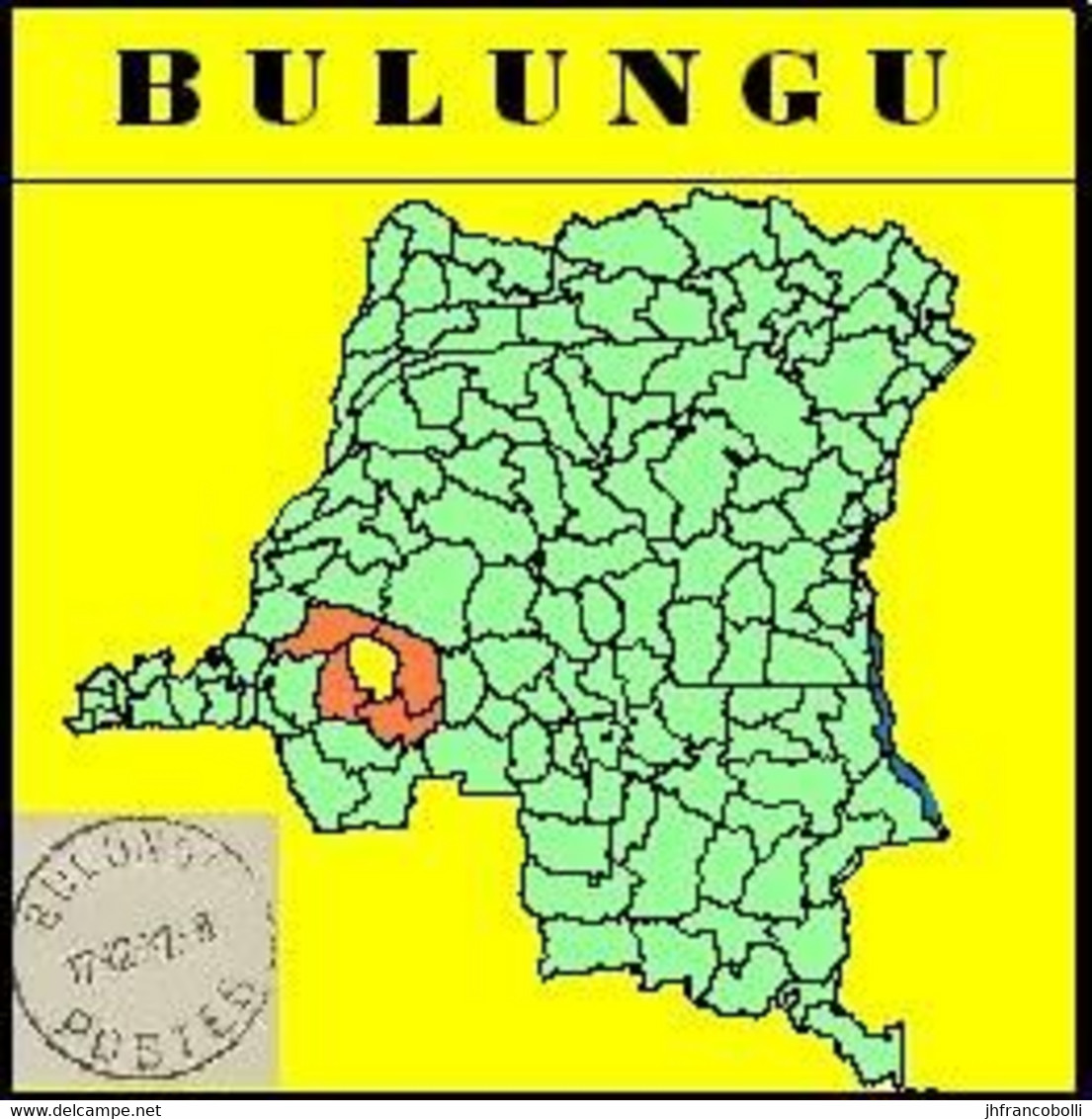 BULUNGU BELGIAN CONGO / CONGO BELGE CANCEL STUDY [1] WITH COB 263 NICE CENTRAL CANCEL R-A-R-E - Abarten Und Kuriositäten