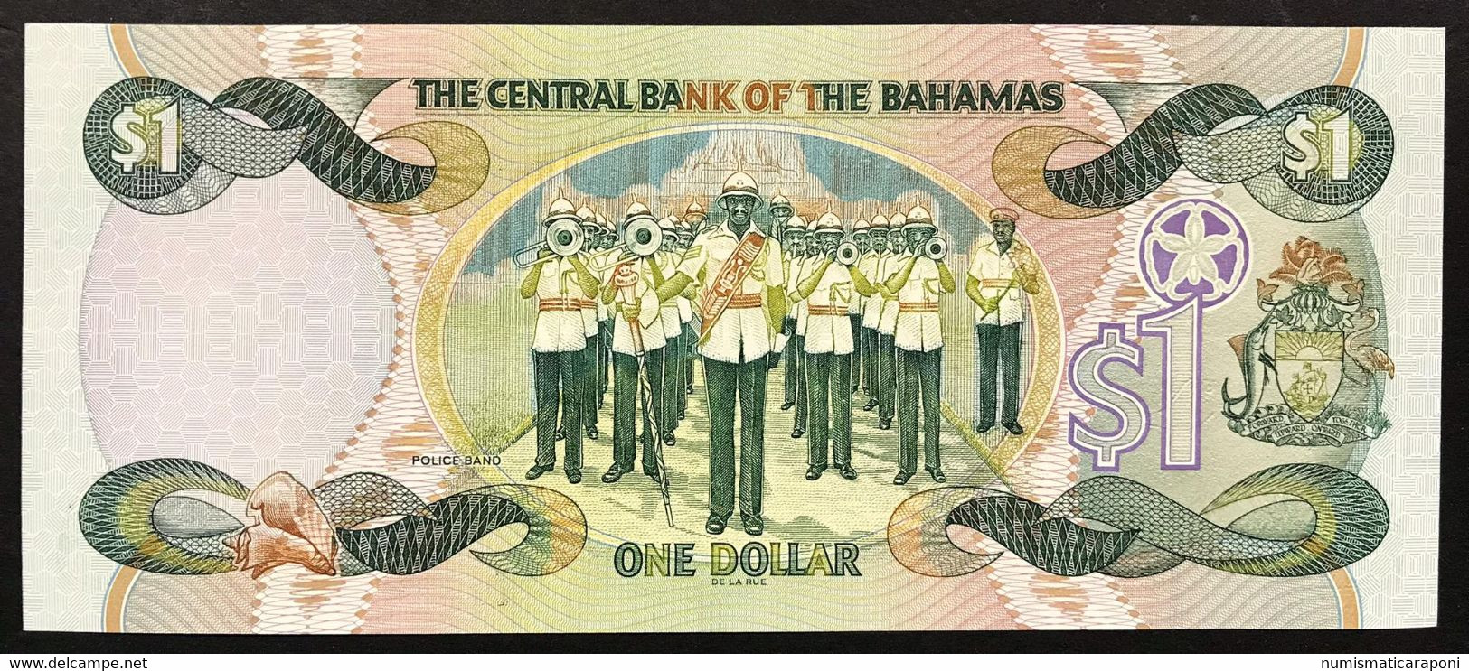 Bahamas  1 Dollars Series 2001 Fds UNC Pick#69 Lotto 2595 - Bahamas
