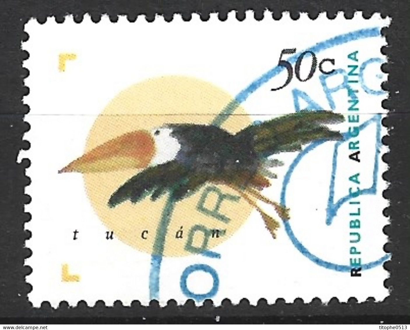 ARGENTINE. N°1880 Oblitéré De 1995. Toucan. - Oblitérés